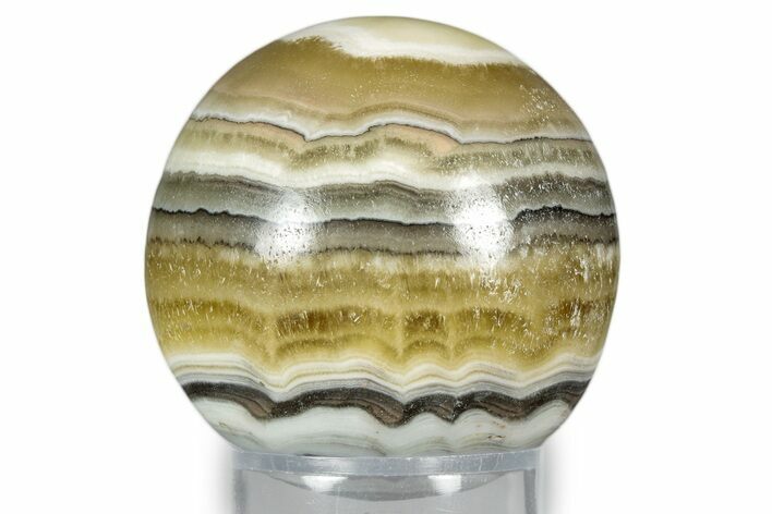 Polished Zebra Calcite Sphere - Mexico #342070